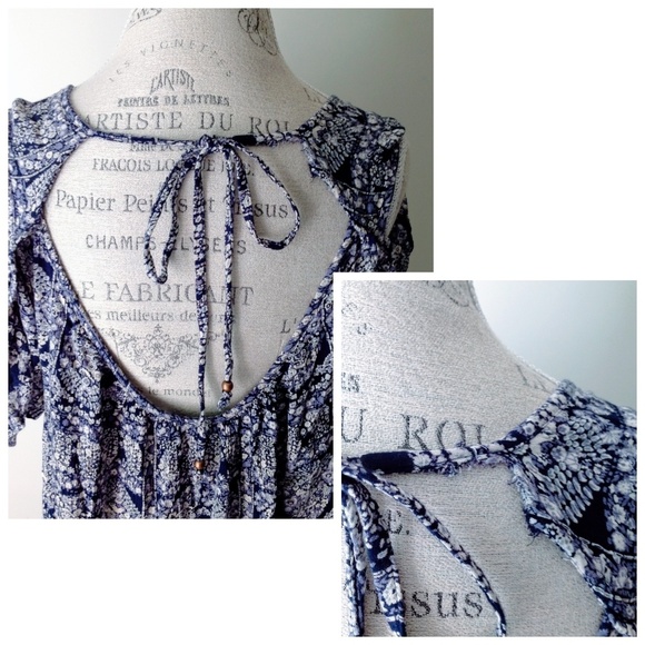 Angie | Cold Shoulder Boho Tunic Shift Mini Dress - Picture 8 of 8